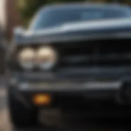 Classic Dodge Charger front view