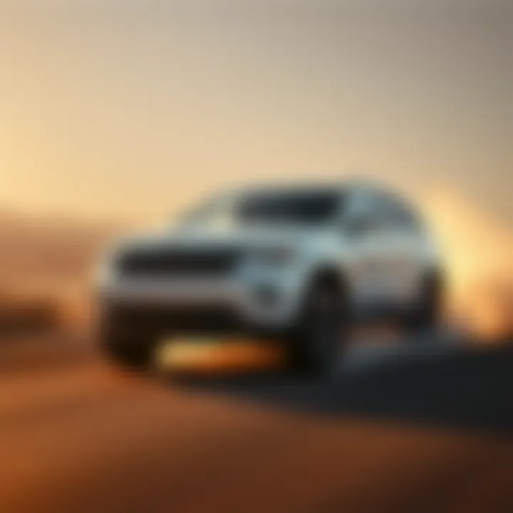 3.6L Grand Cherokee in motion, demonstrating performance capabilities