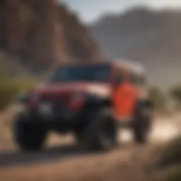 Jeep Wrangler parked in a scenic McAllen landscape