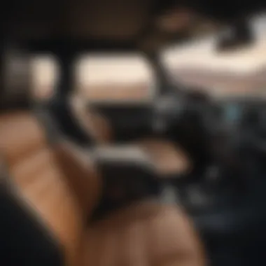 Interior Luxury of the Jeep Wrangler Sahara Altitude Interior view of the Jeep Wrangler Sahara Altitude showcasing luxury features