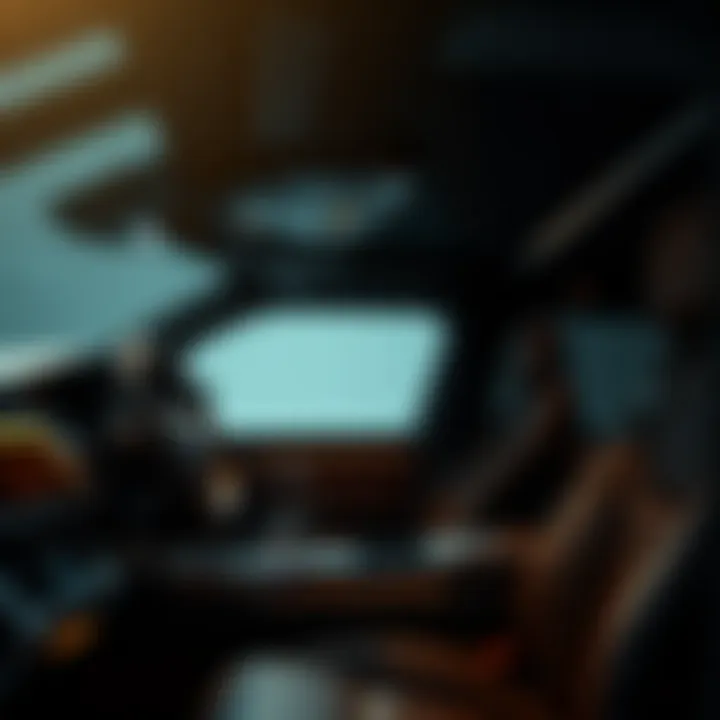 Interior view of the Range Rover Carbon Edition highlighting luxury and technology