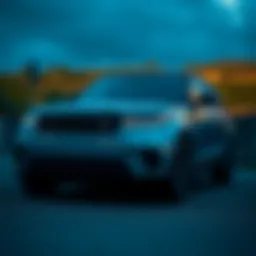 Sleek exterior of the Range Rover Carbon Edition showcasing its unique design elements