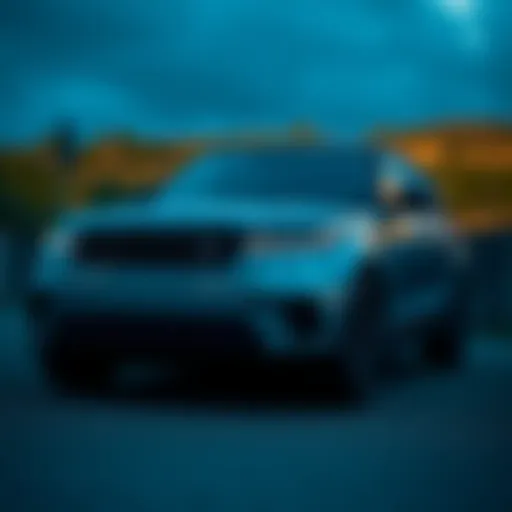 Sleek exterior of the Range Rover Carbon Edition showcasing its unique design elements