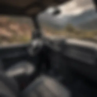 Rugged Interior Design of Jeep Wrangler Willys Detailed view of Jeep Wrangler Willys interior highlighting rugged design