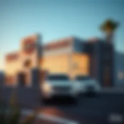 Exterior view of Viva Dodge showcasing its modern architecture