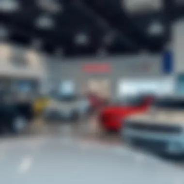 Viva Dodge Interior Showroom Inside the dealership highlighting a range of vehicles available