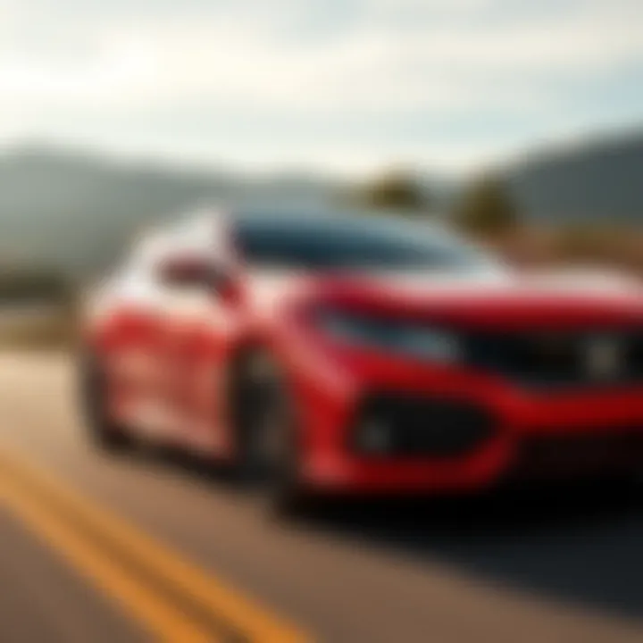 Honda Civic Sport in action on the road