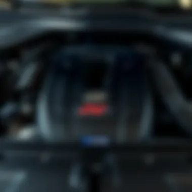 Close-up of the Elantra N Line's engine highlighting its performance capabilities