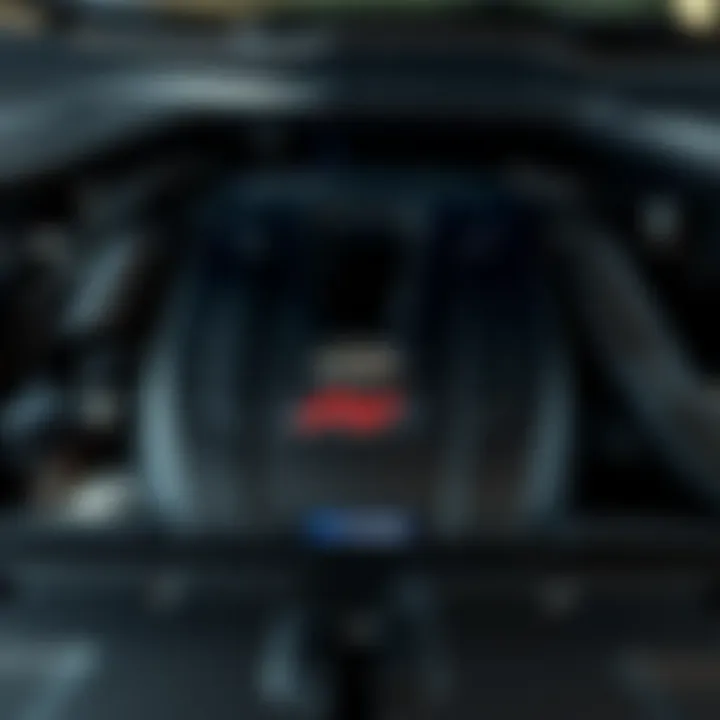 Close-up of the Elantra N Line's engine highlighting its performance capabilities