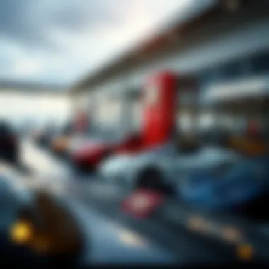 Showcasing a Variety of Vehicles A picturesque automotive dealership showcasing a variety of vehicles