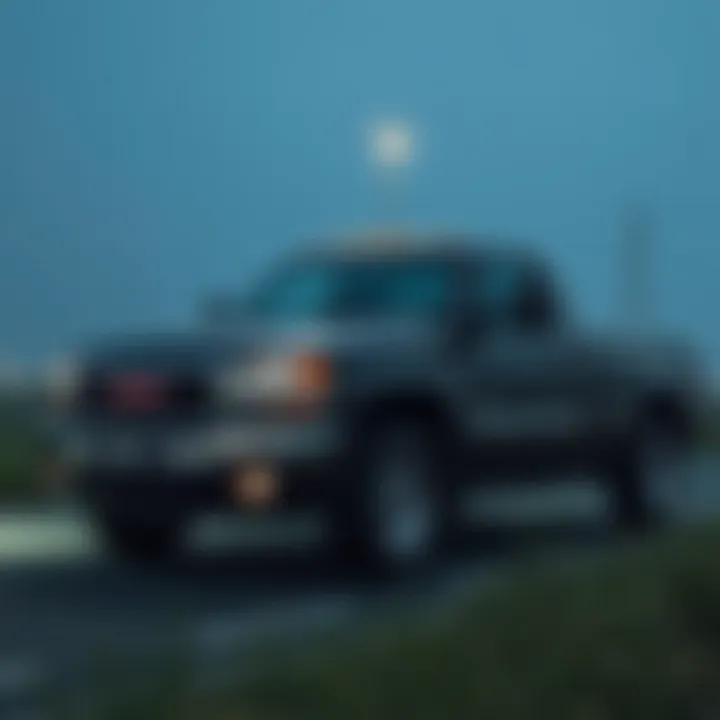 Side Profile of 2004 GMC 2500HD Side profile of the 2004 GMC 2500HD displaying its design aesthetics