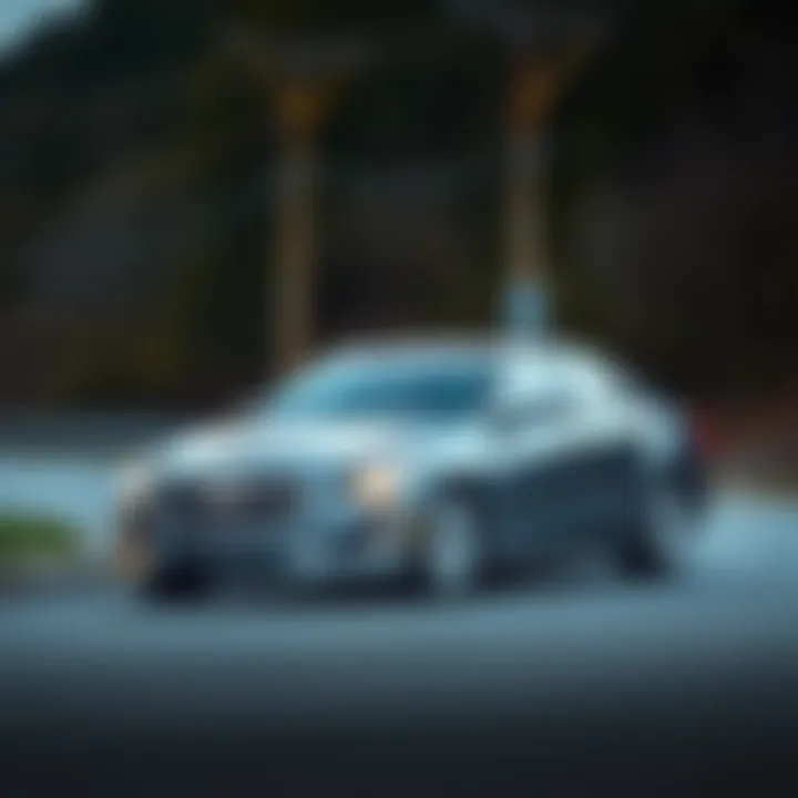 Exceptional Performance of the 2016 Cadillac CTS Premium Performance shot of the 2016 Cadillac CTS Premium on the road, emphasizing its driving dynamics