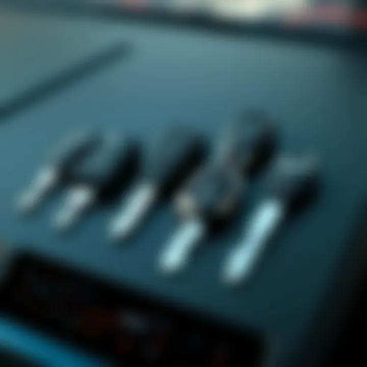 Variety of Keyless Replacement Keys Illustration of different types of keyless replacement keys