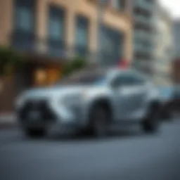 Elegant Lexus NX SUV parked in an urban setting