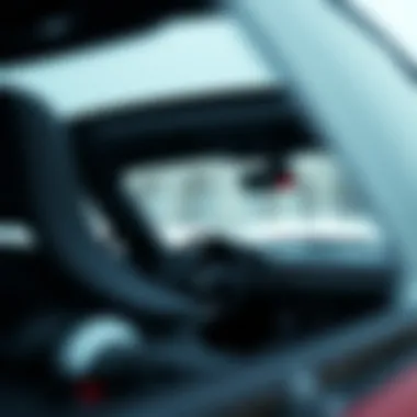 Safety Features in Focus Interior view of Mazda Miata with safety features highlighted