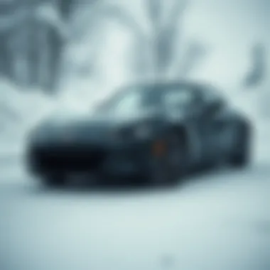 A Stunner in Winter Mazda Miata parked against a snowy backdrop