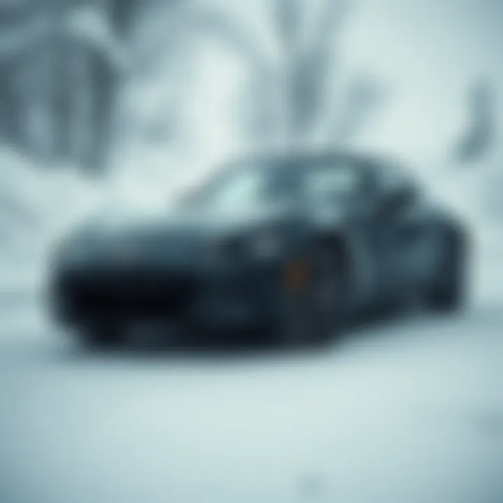 A Stunner in Winter Mazda Miata parked against a snowy backdrop