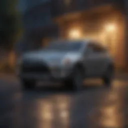 Exterior view of the 2013 Mitsubishi Outlander Sport showcasing its sleek design