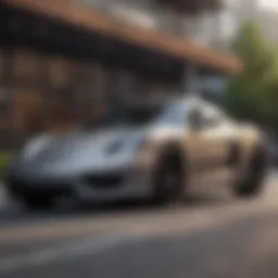 Sleek exterior design of the Monoco Cayman showcasing its aerodynamic features