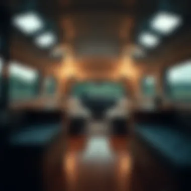 Interior layout showcasing space efficiency