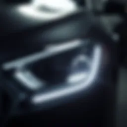 Showcasing various car headlight options