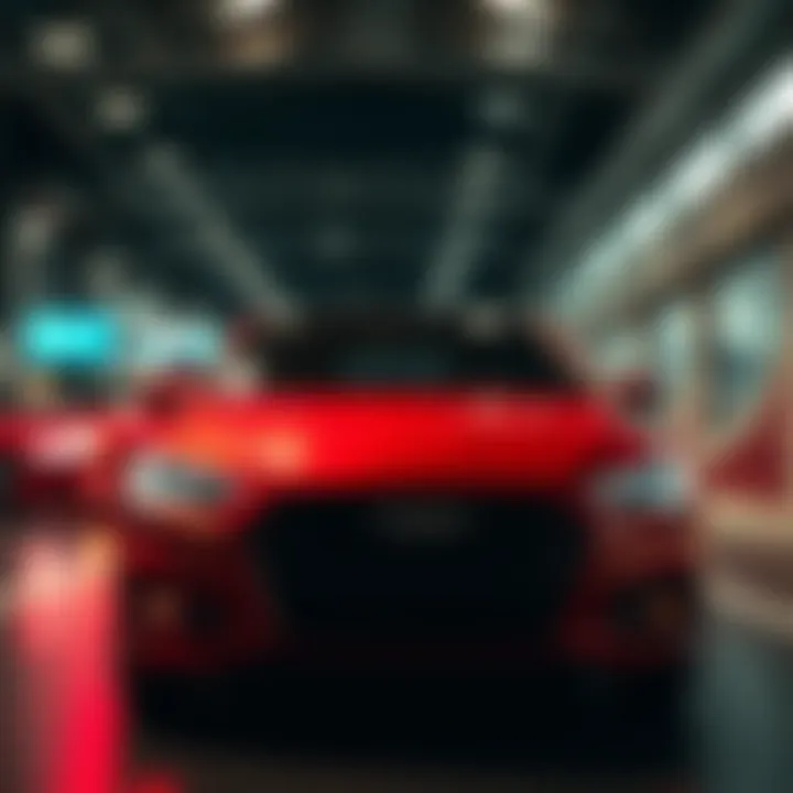 Visual representation of customer satisfaction metrics in the automotive sector