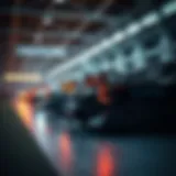 Showcasing innovative automotive equipment with advanced technology