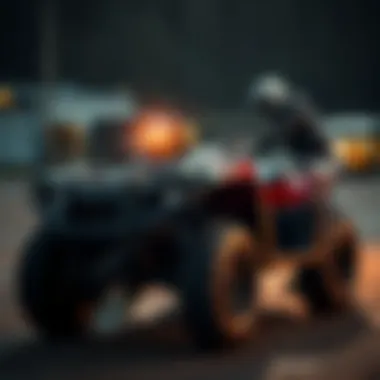 Valuation inspection of an ATV An ATV being inspected for valuation