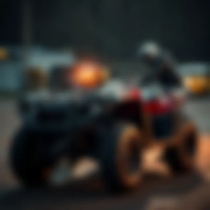 Valuation inspection of an ATV An ATV being inspected for valuation