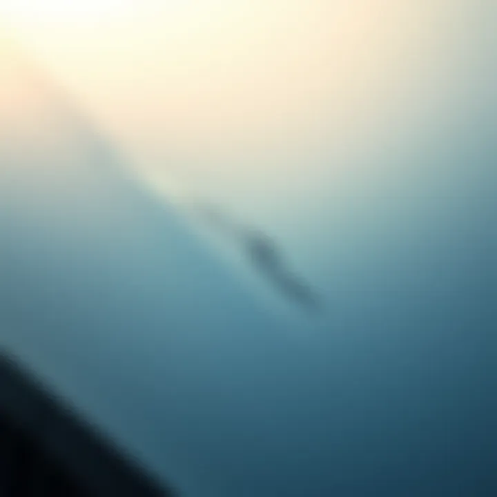 Close-up view of a large scratch on a vehicle's surface