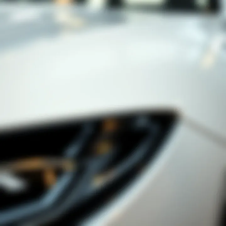 Polished vehicle surface after scratch repair