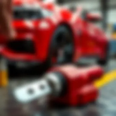 Tools required for scratch repair on a vehicle