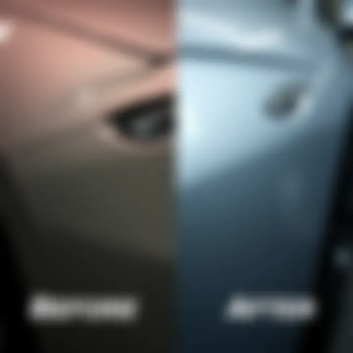 Transformation from Damage to Restoration Before and after comparison of a dent repair