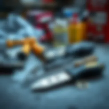 Essential Tools for Dent Repair Tools used for dent removal laid out