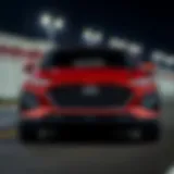 Sleek Design of Santa Fe Sport Front view of Santa Fe Sport showcasing its sleek design