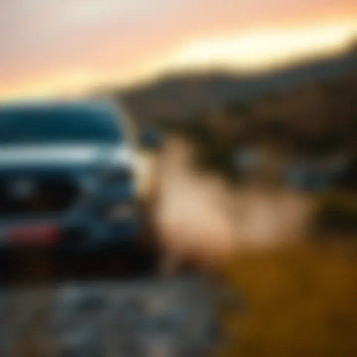 Santa Fe Sport navigating through rugged terrain demonstrating performance