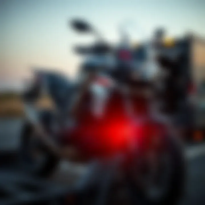 Essential tools for strapping a motorcycle