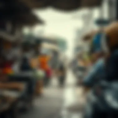 Economic Impact of Reliable Transportation A bustling local market demonstrating the economic impact of effective transportation.