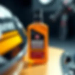 High-performance gas treatment bottle for motorcycles