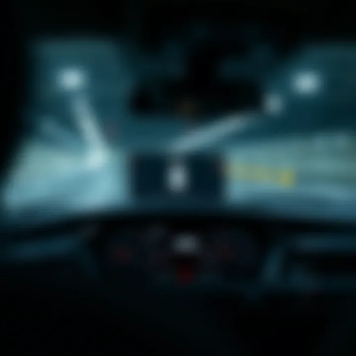 Technological Advancements in the 2018 Audi S4 Advanced technological features of the 2018 Audi S4 represented in dashboard display