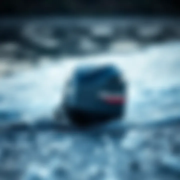 Trolling motor in action on water