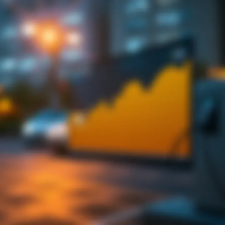 Graph showing electricity rates over time