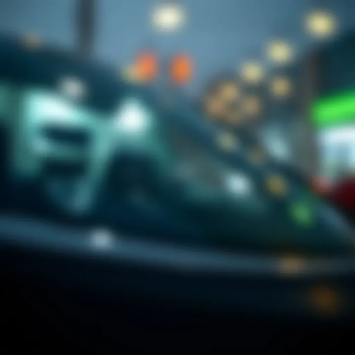 Detailed View of a Cracked Windshield Detailed view of a cracked windshield