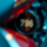 Examining the Motorcycle Serial Number Detailed view of a motorcycle serial number