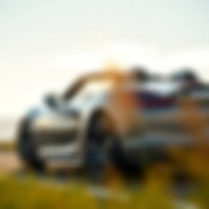 Side view of a 2014 Porsche Boxster showcasing its sleek design